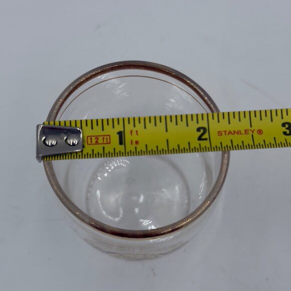 Vintage Coors Glass Tumbler Tasting Chaser or Shot Glass Gold Rim 3” Tall 80’s - Picture 5 of 8